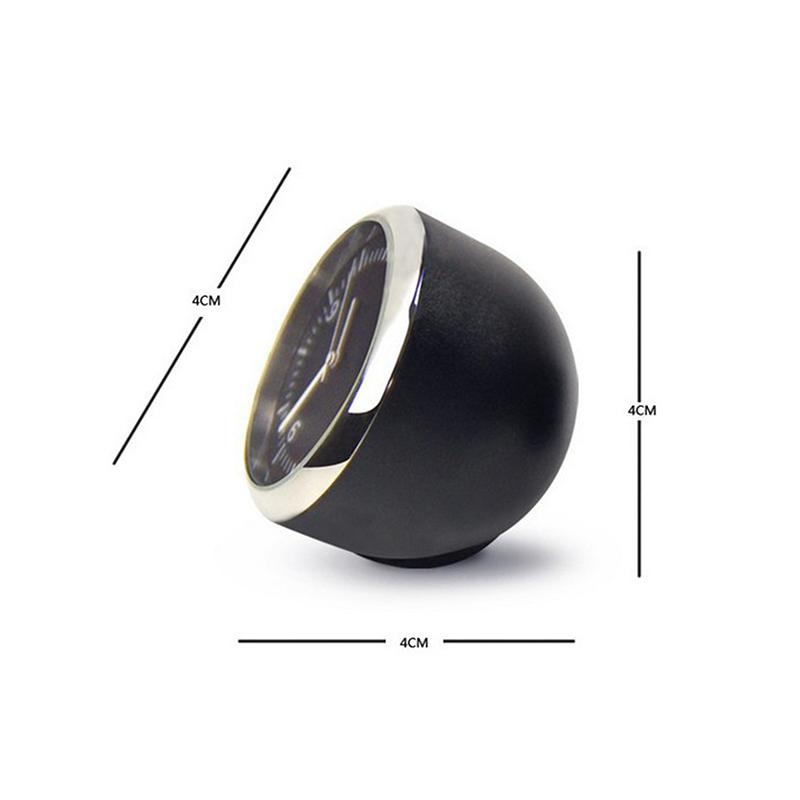 Mini Car Digital Clock Auto Thermometer Hygrometer Anti-slip Base Stable Automotive Accessory for Bumpy Road Driving