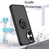 Armor Shockproof Matte Phone Case For Xiaomi Poco F7 5G Cover Ring Magnetic Stand Holder Shell Coque Fundas