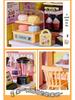 DIY Miniature Cabin Building Blocks Scene Model Educational Toy Gift