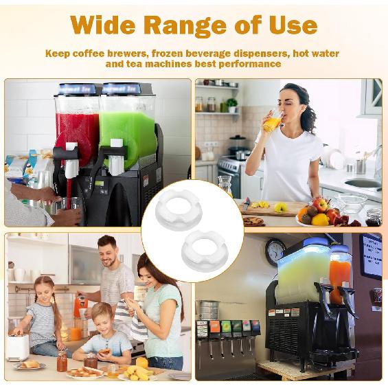 32189 (#32189.0000) Ultra Plastic Front Auger Nose Bushings Replacement for Bunn Beverage Dispensers CDS-3, ULTRA-1, ULTRA-2A, Hopper Auger Nose