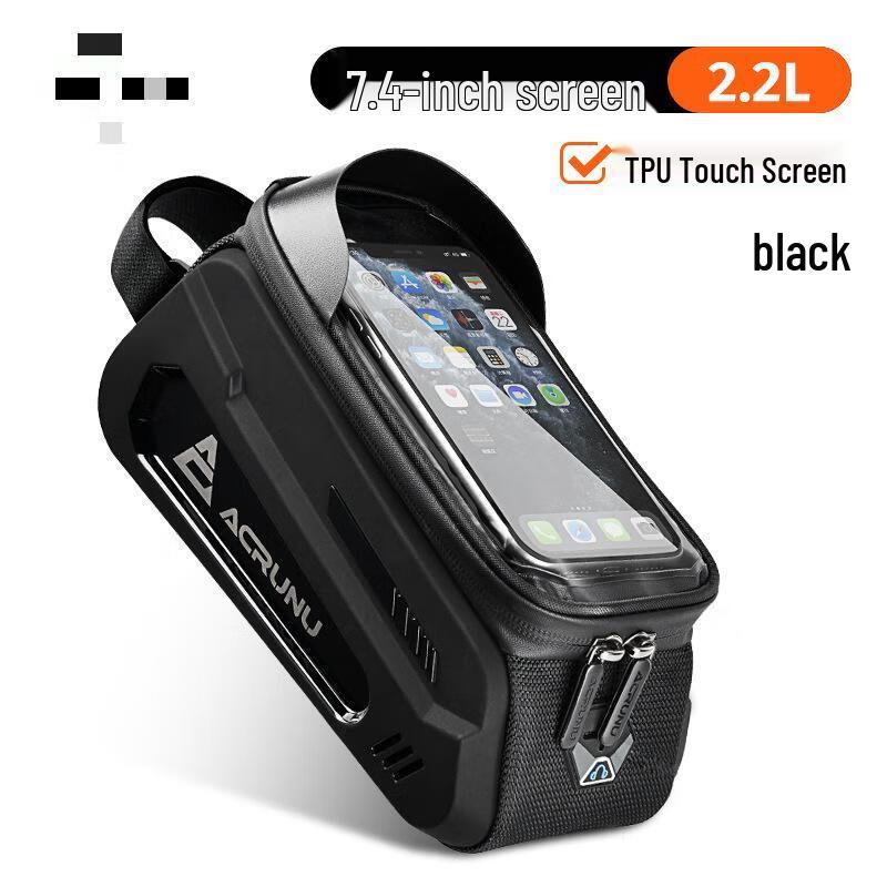 Junshi 2.2L TPU Hard Shell Bicycle Top Tube Phone Bag