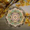 2D Metal Mandala Flower Wind Spinner Vibrant Garden Decor for Indoor and Outdoor Perfect Thanksgiving Christmas Gift All Seasons Wind Chimes
