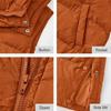 Women Long Hooded Puffer Vest Autumn Winter Loose Sleeveless Padded Coat Plus Size Warm Casual Longline Gilet