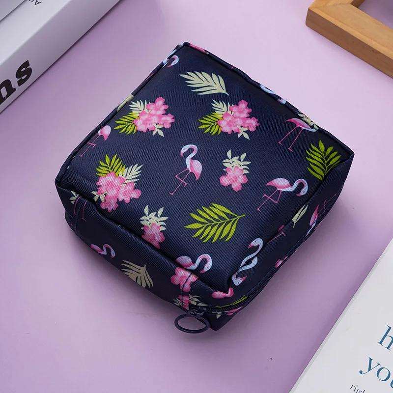 Cartoon cute sanitary towel storage bag thickened travel menstruation towel health storage bag health monthly package.