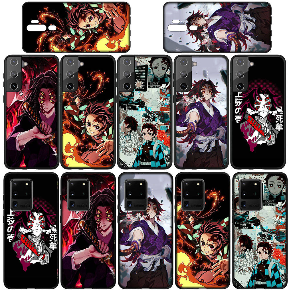 Handyhülle für Samsung Galaxy S25 S24 S23 iPhone 16 15 Xiaomi Redmi Note 14 13 12 16E X Pro Max OPPO Moto Huawei Kokushibo Tanjirou Demon Slayer Hülle
