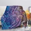 Bohemian flowers digital-printed polyester Bedroom velvet flannel cover blanket Fleece soft sofa cover blankets for beds