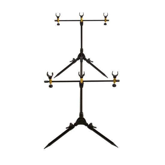 Fishing Rod Holder Foldable Anti-rust Portable Adjustable Retractable Fishing Pole Stand for Outdoors