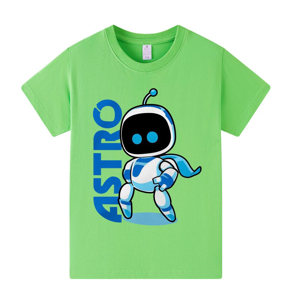 A1337 Dětské tričko s krátkým rukávem a potiskem Astro Bota pro kluky a holky
