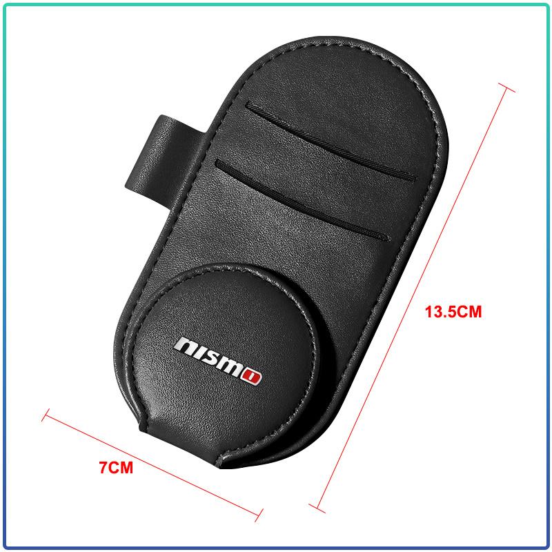 Car Multifunction Sunglasses Clip Card Ticket Holder Stand Eyeglasses For Nismo Nissan Almera Tiida X Trail Note Juke Teana Qashqai 350Z 370Z GTR