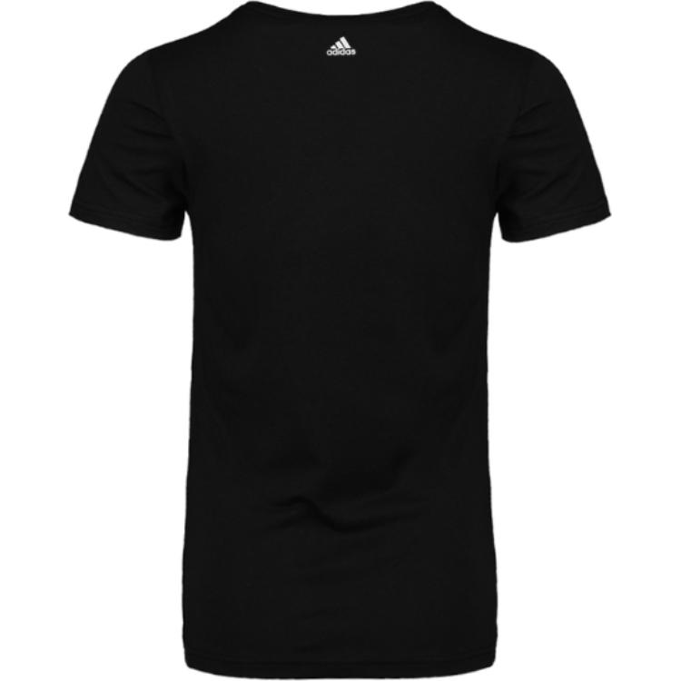 adidas Gfx Ss T Linear Round Neck Pullover Fashion Short Sleeve Regular T-Shirt Women Tops Black DM5347