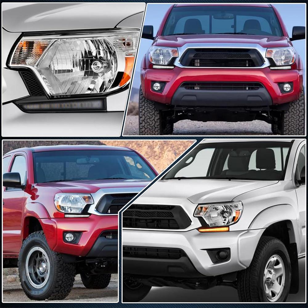 Front Headlight LED Daytime Running Light DRL For Toyota Tacoma 2012-2015