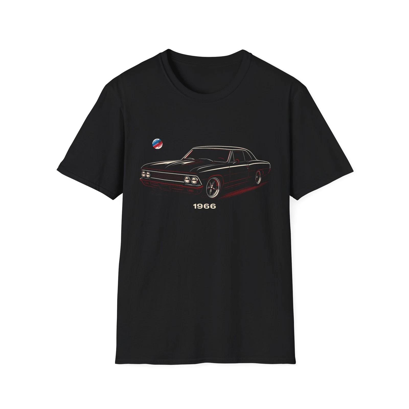 1966 Chevelle T-Shirt | Classic Chevy Muscle Car Retro Graphic Tee Vintage XXL