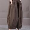Cotton Thin Women's Pants Plus Size High-end Wide-leg Harem Lantern Pants Women's Summer Pants