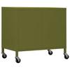 Storage Cabinet Olive Green 60 x 35 x 56 cm Steel