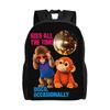 Kiss All the Time Backpack 2026 Music Aesthetic Backpacks Student Travel Big School Bags Colorful Rucksack