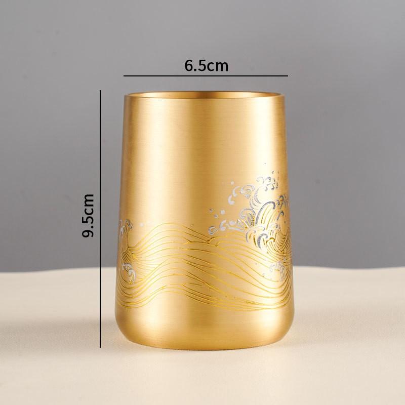 Brass Tea Ceremony Six Tools Set Gongfu Making Home Use Chinese Style Accessories