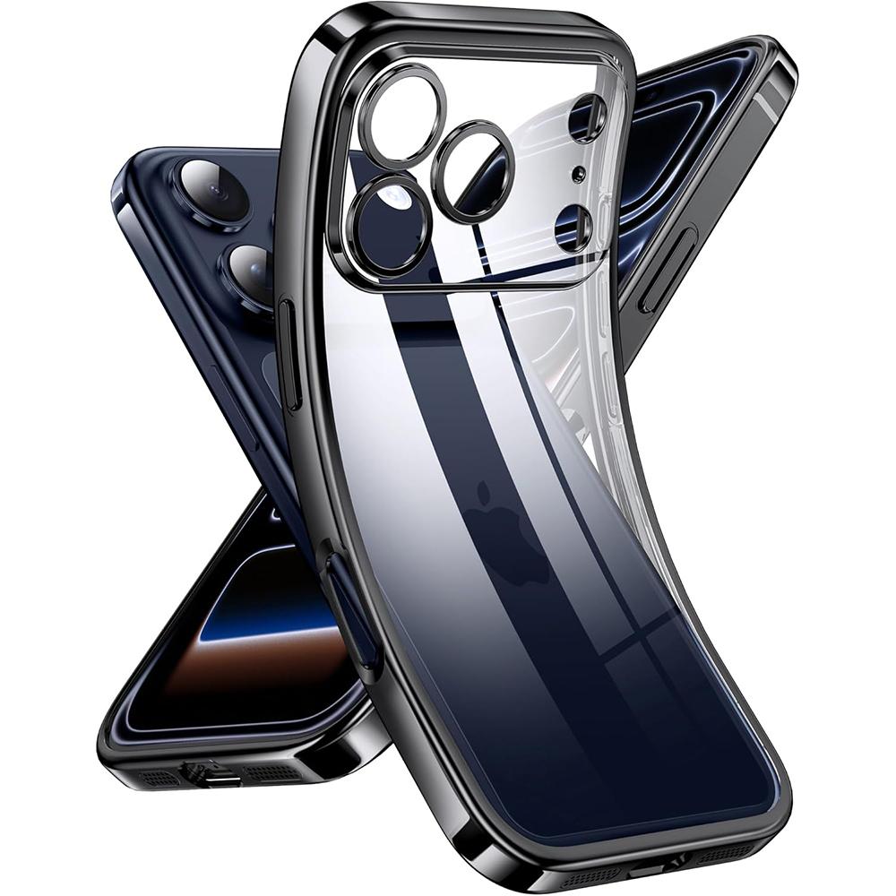 Luxus Glitzer Beschichtung Silikon Weiche Hülle Für iPhone 17 Air 16 16E 15 14 13 Pro Max Plus Transparente Abdeckung Stoßfeste TPU Hülle