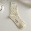 5 Pairs of Female Spring and Autumn Fashion New Pure Cotton Tube Pile Socks