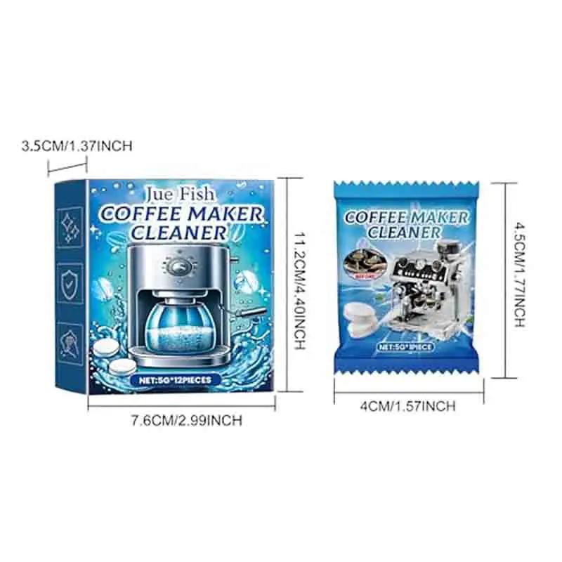 12 Pieces/Box Coffee Machine Cleaning Tablets Descaling Tablets  Quickly Dissolve To Remove Stains Filter Maintenance