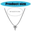 Sturdy Bowknot Pendant Necklace Graceful Bowknot Pendant Necklace Jewelry Elegant Clavicle Chain for Gatherings