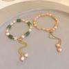 Good Luck Pearl Cool  Chain Korean Style Bracelet Sweet Hand Chain Baroque Female Bracelet