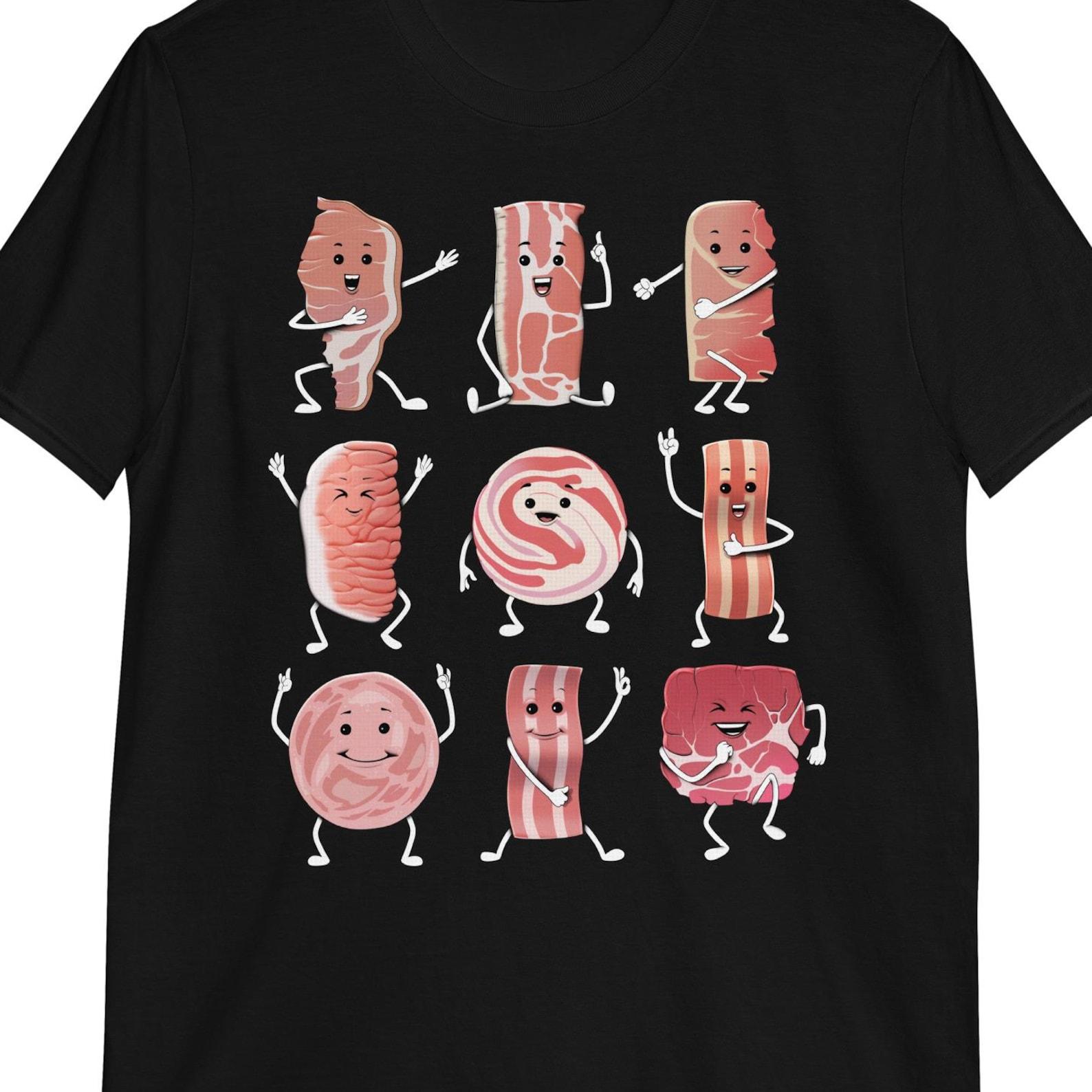 Bacon Lover Barbecue T-Shirt: Meat Lover Tee 160