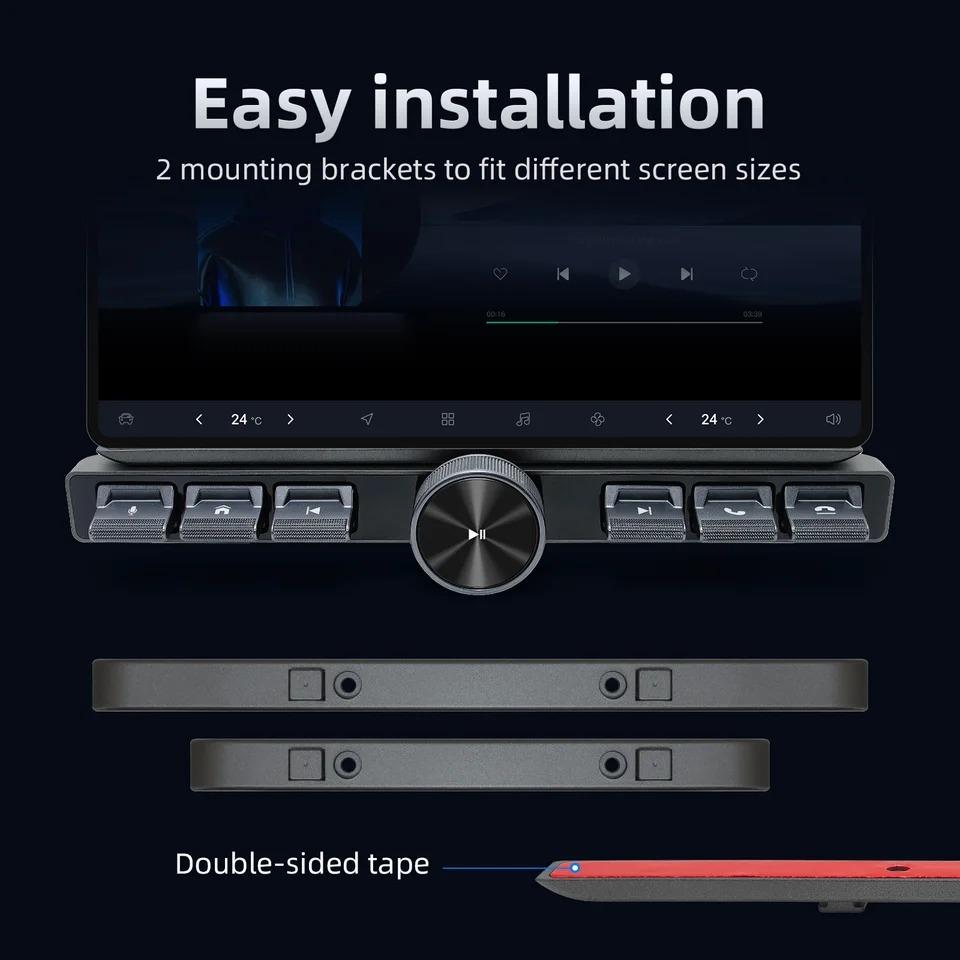 Smart Steering Wheel Controller Wireless Control Button With Ambient Light Intelligent Control Volume For Navigation Player