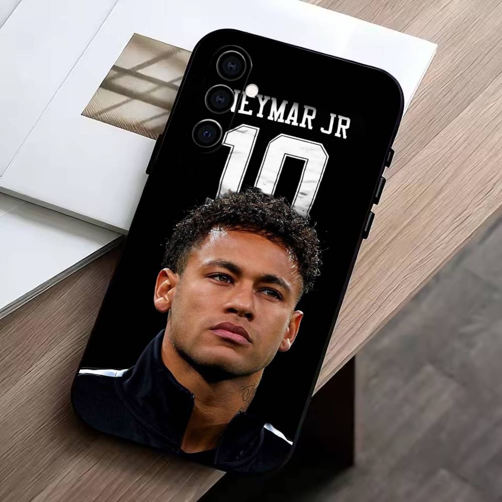 

F-Football N-NeYmAr 10 Phone Case Black Silicone Soft For Samsung Galaxy A73,A72,A71,A70,A53,A52,A51 Samsung a52