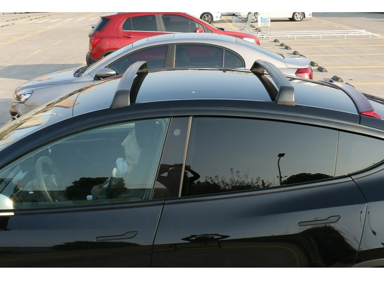 Tesla Model Y Roof Rack Crossbars - Silent Car Accessory