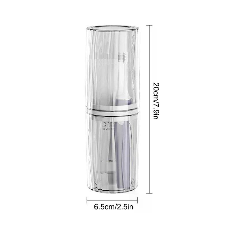 Podróżny przenośny kubek na szczoteczki do zębów Łazienka uchwyt na pastę do zębów Futerał do przechowywania Box Organizer Podróżny kubek do przechowywania kosmetyków