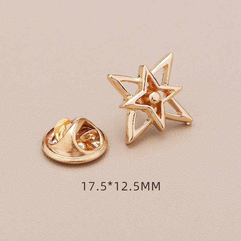 High-End No-Sew Clover Bow Brooch for Shirt Collars