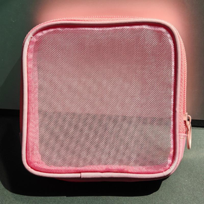 Large Capacity Travel Toiletry Bag - Nylon Mesh Cosmetic Storage