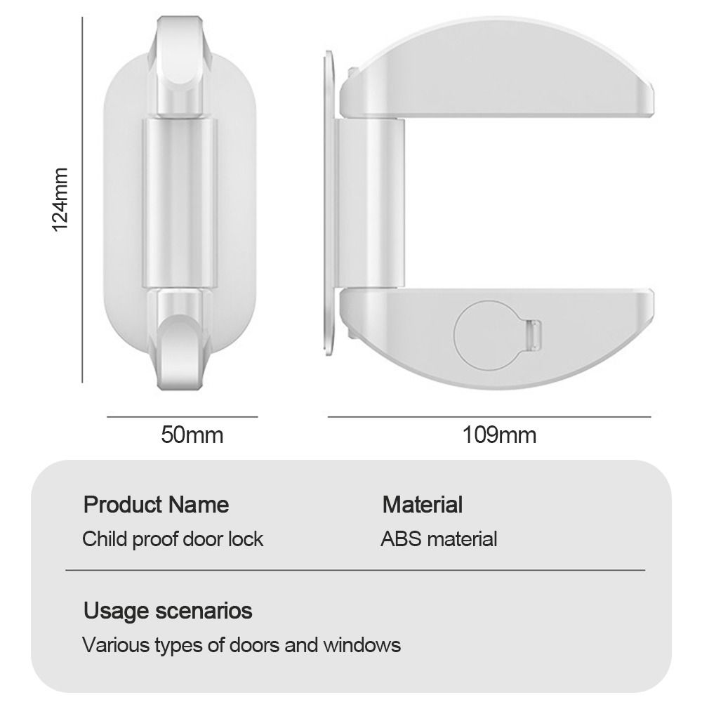 Protection Device Door Handle Lock Durable Door Block Safety Device Door Stopper Alarm  Baby Safety