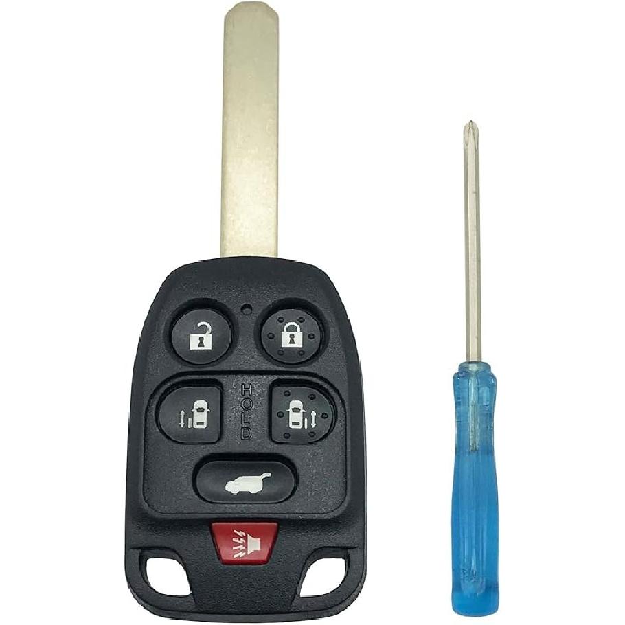 Key Case Replacement Key Fob Cover fit for 2011 2012 2013 Honda Odyssey Keyless Entry Remote Key Fob Shell (N5F-A04TAA) (2PCS)