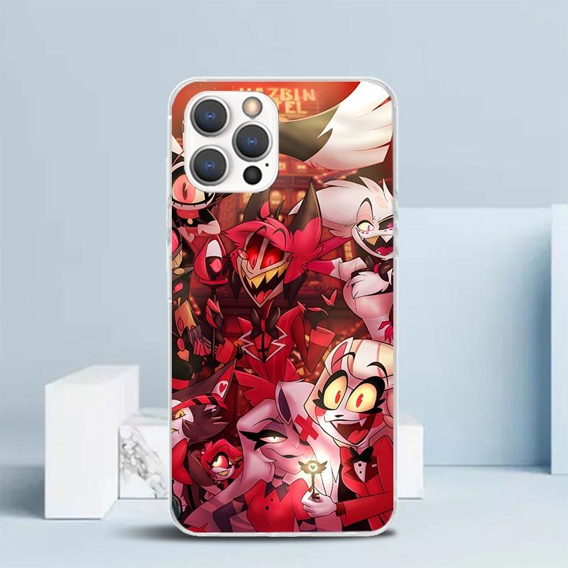 H-Hazbin H-Hotel Angel Dust Soft Cover for iPhone 16 17 Air 15 14 Pro Max 16E Phone Case 13 Mini 12 11 7 SE 8 Print Pattern Fit