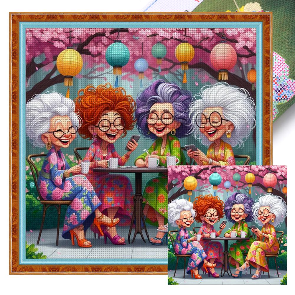 

Full Embroidery Eco-cotton Thread 11CT Printed Party Cross Stitch Kit Art