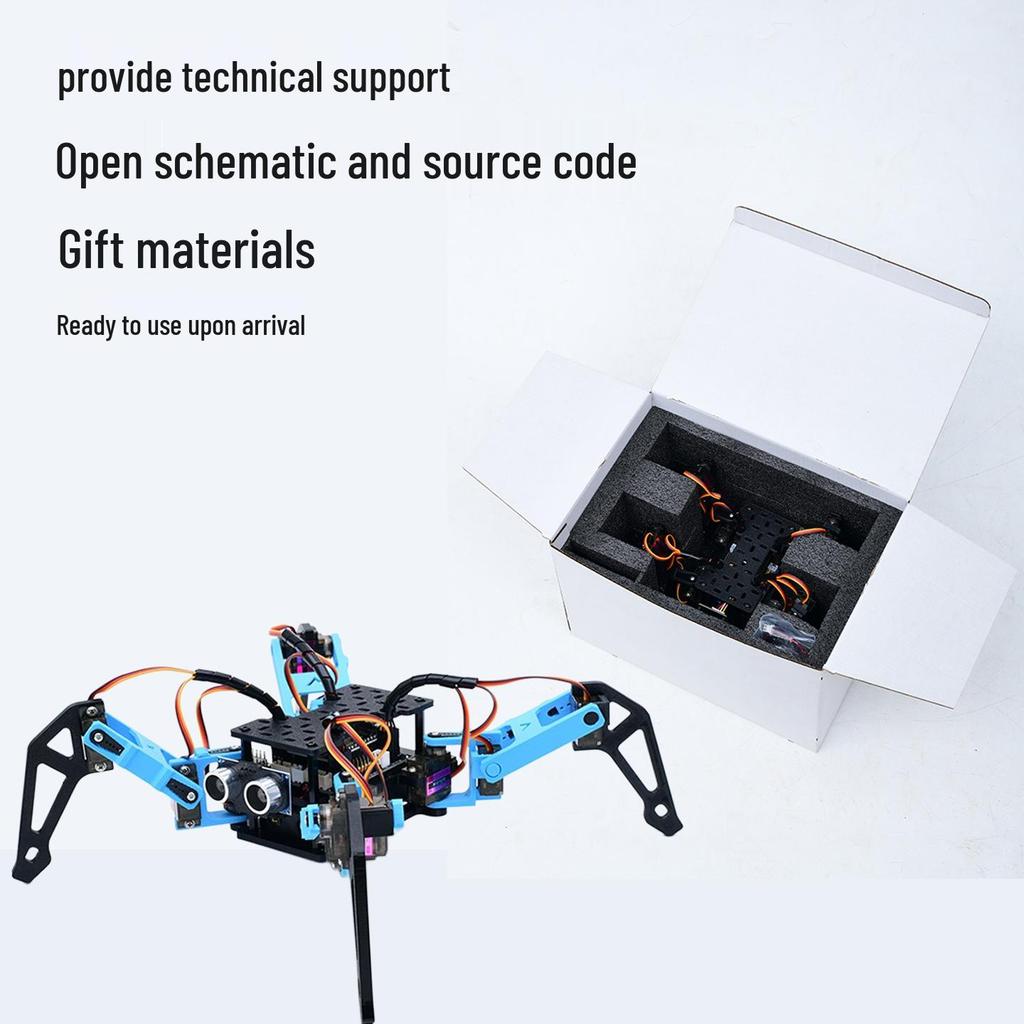 ESP32 Smart Bionic Spider: AI-Driven Voice-Controlled Quadruped for Arduino Makers