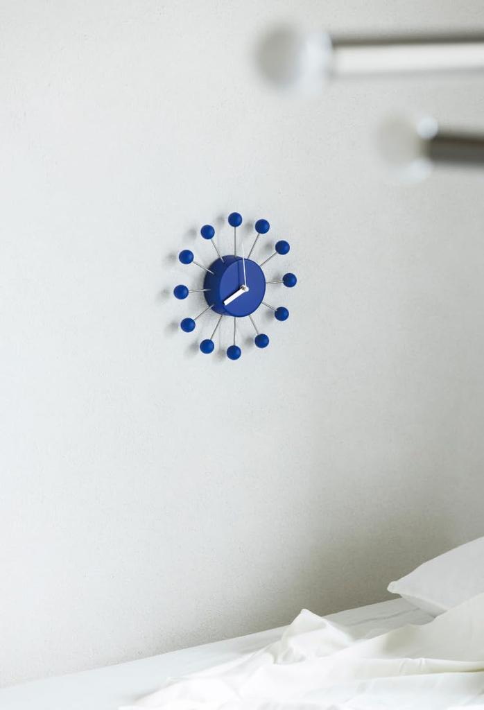 Interform Wall Clock CL-4506BL Aino Blue Sweep Movement