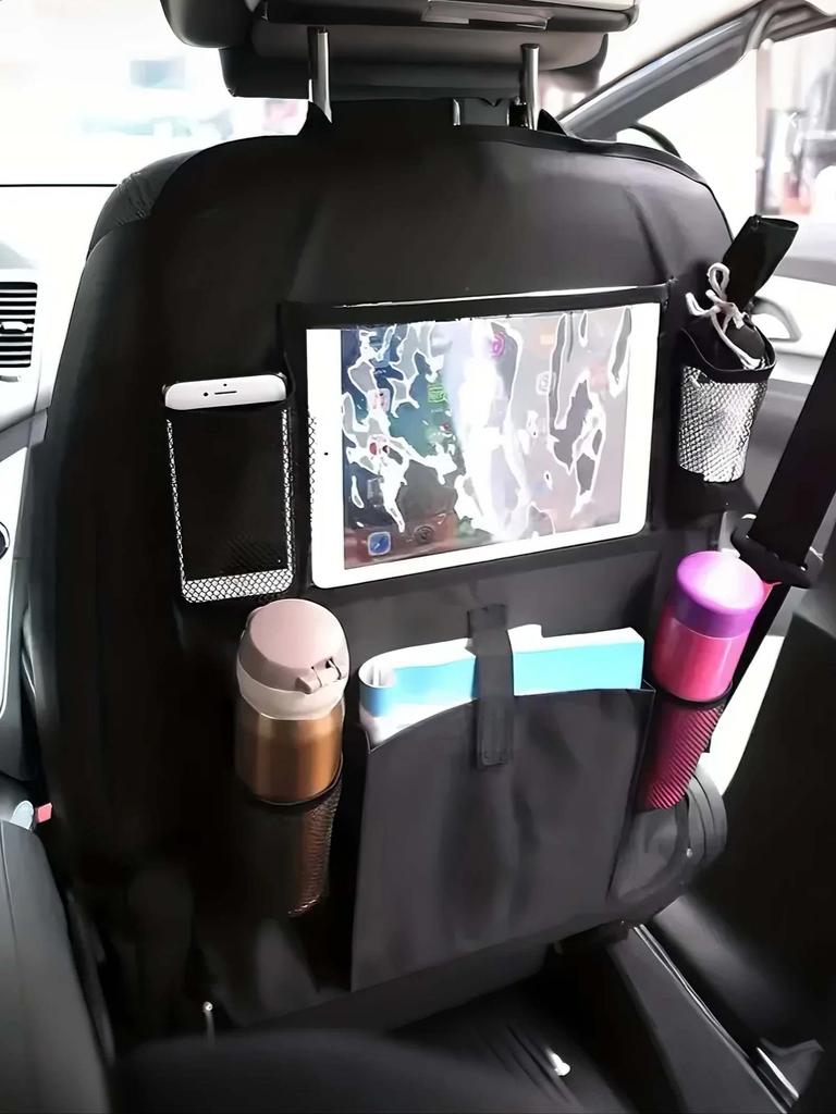 Waterproof & Durable Car Seat Back Organizer, Foldable Rear Seat Hanging Bag, Universal Seat Storage Bag, Car Accessory
