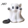 Lustige Geschenke für Katzenliebhaber Halloween Geisterstatue, Niedliche Figur, Cartoon-Thema Zimmerdekoration Spukige Dekoration für Zuhause Büro Schreibtisch Dekoration Statue