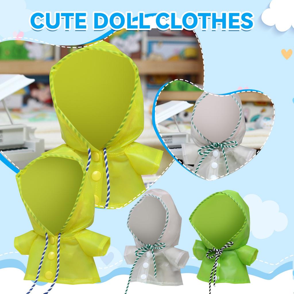 Doll Costume Set 17cm Doll Accessories Love Top Hat Bag No Doll Rainwear