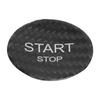 Engine Start Stop Button Switch Cover Carbon Fiber Ignition Starter Switch Sticker Replacement for Peugeot 408 308S 508