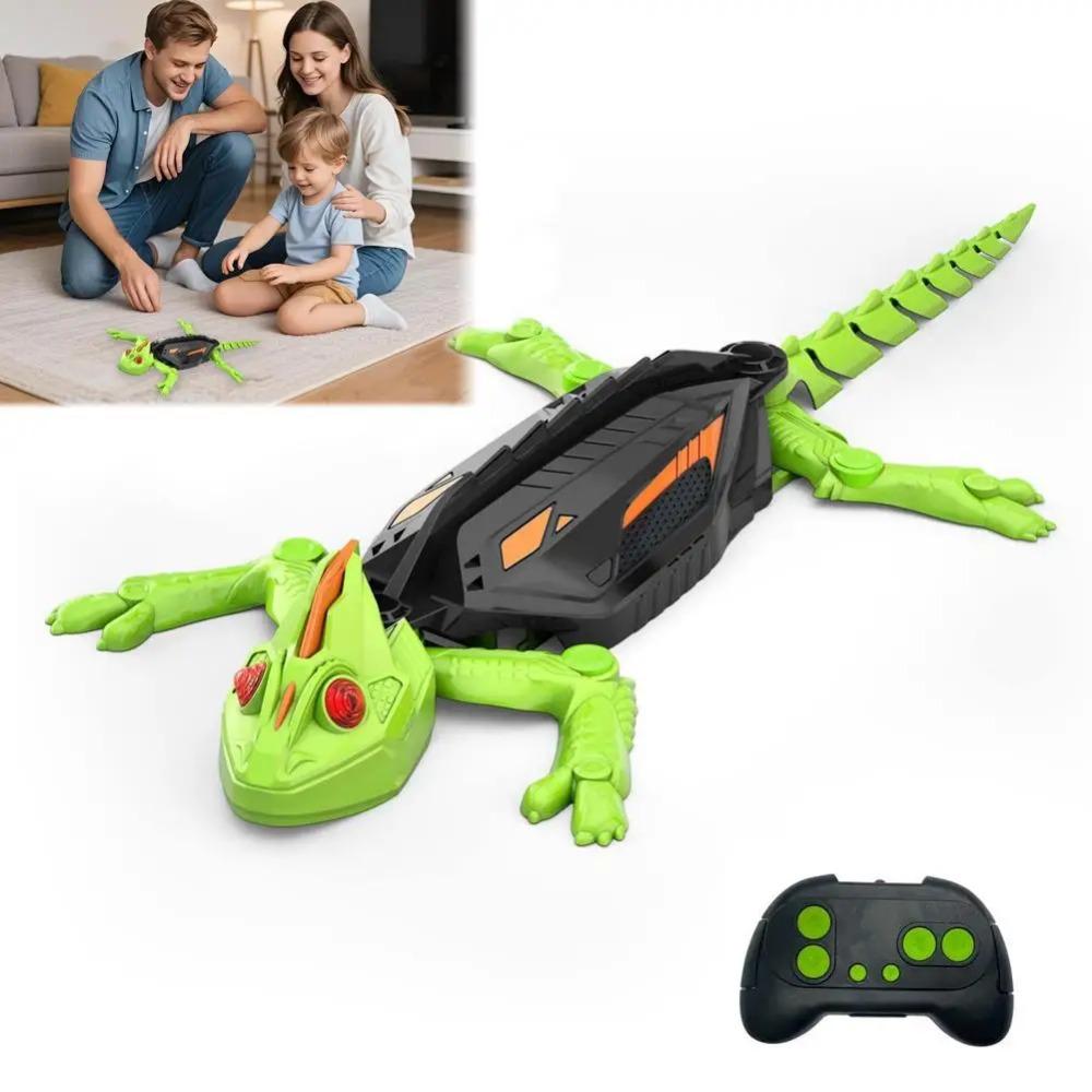 Glow In the Dark Lizard RC Wall Climbing Car Remote Control Bionic Electric Toy for Kids Crawling Gecko