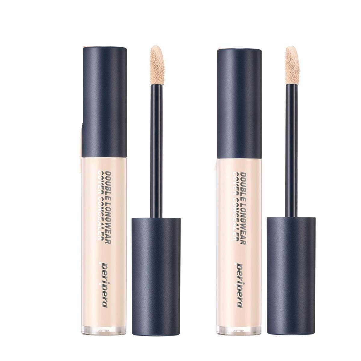 [1+1 Set] Peripera Double Longwear Cover Concealer 5.5g x 2ea #05 Fair & #07 Porcelain