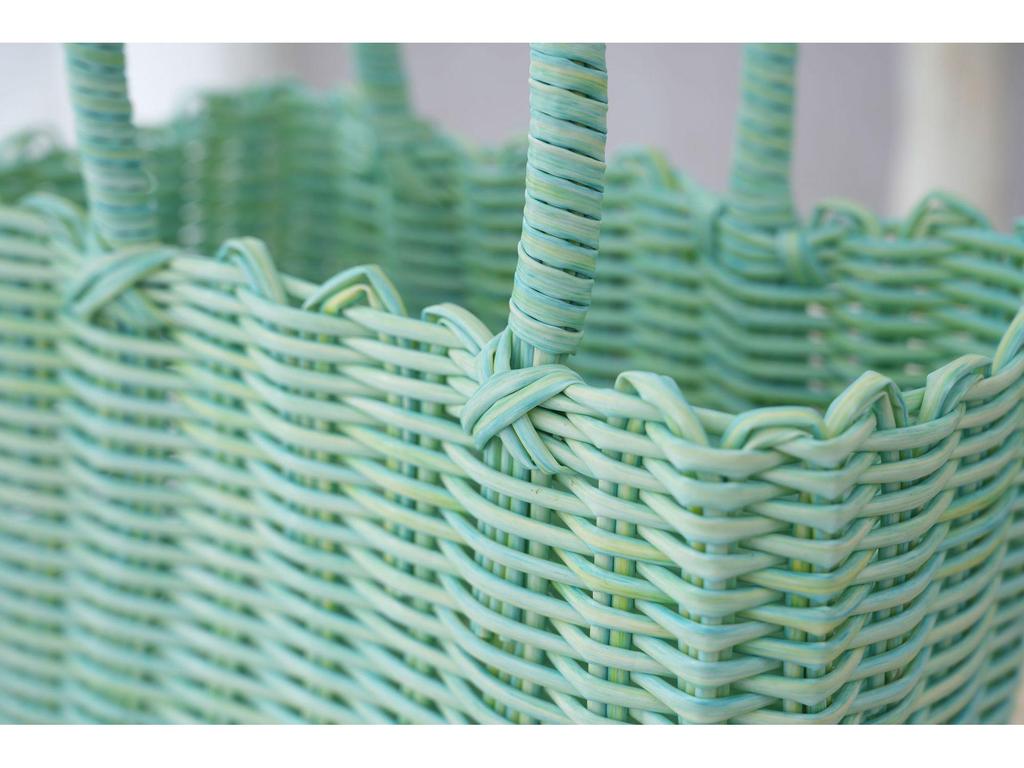 Adorable Cat Woven Tote Bag - Square Handmade Basket for Shopping & Everyday Use