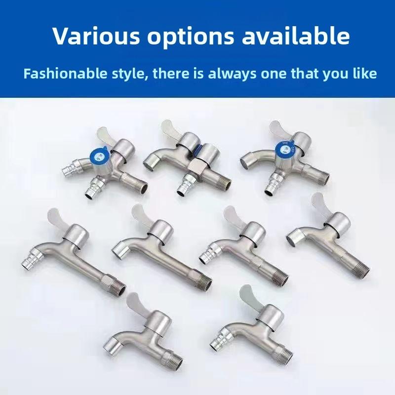 Směšovací vodovodní baterie ze slitiny zinku se dvěma vývody pro domácí koupelnu, prádelnu a balkonové rozvody