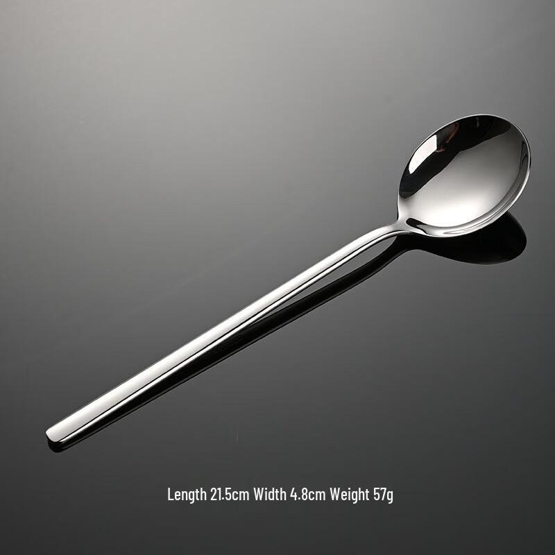 

Stainless Steel Long Handle Korean Round Spoon
