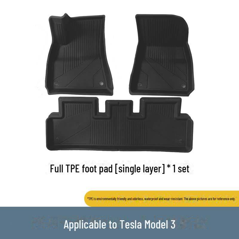 

Напольные коврики TPE Full Surround для Tesla Model 3 - Аксессуары для интерьера.
