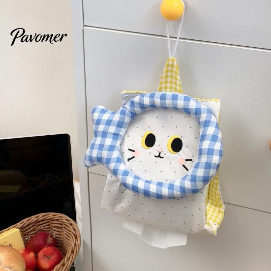 Fabric Tissue Holder Hanging Box Holder, Foldable Napkin Dispenser, Bathroom Paper Towel Durable Portable Storage Organizer, for Car And Office