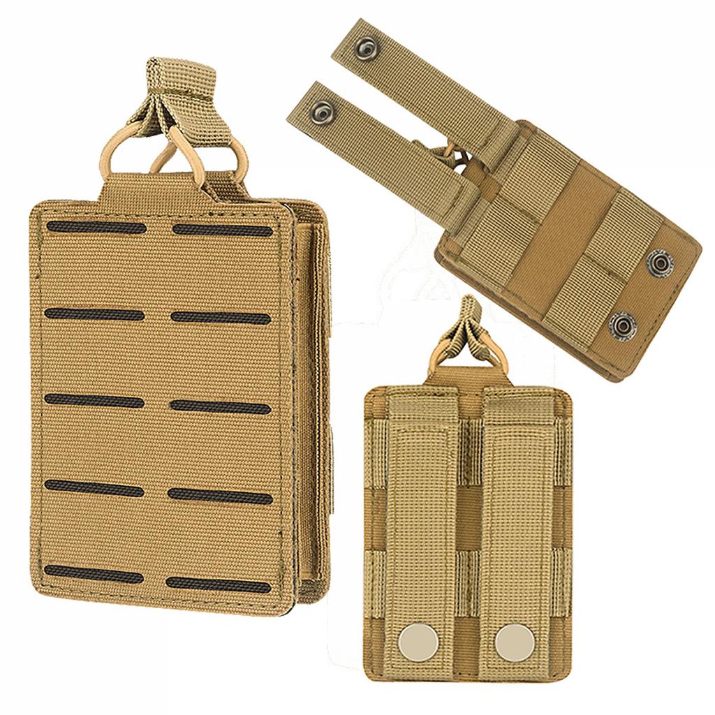 Outdoor Molle 5.56 Magazine Pouch Single Mag Holder Universal Laser Cut Flashlight Pouch Knife Pocket Hunting Gear